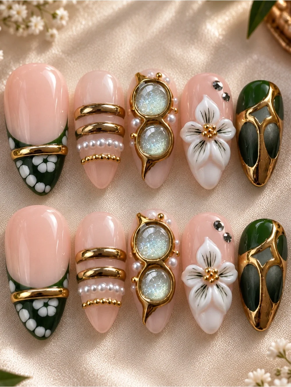 ✨ Botanical Bloom Press-On Nails ✨
